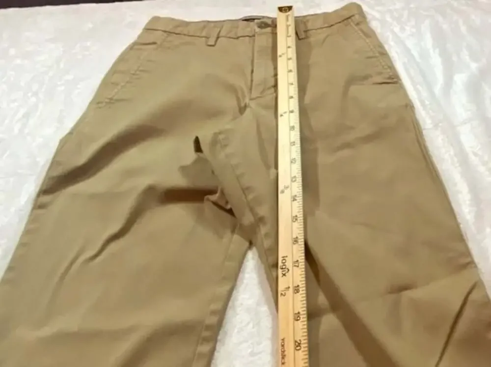Banana Republic Mens Liv-In Slim-Straight Khaki Chino Pants Size 28x32